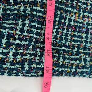 BuddyLove Blue Green‎ and Gold metallic tweed Blazer dress Size Medium thumbnail 9