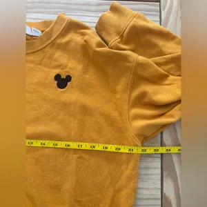 Divided Disney Mickey Mouse Mustard Crew Neck Sweater with Icon thumbnail 8