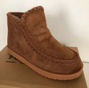 Pacific&Co PORTLAND BOOT COMPANY Size 10 Chestnut Womens Shearling Booties Faux Suede New thumbnail 3