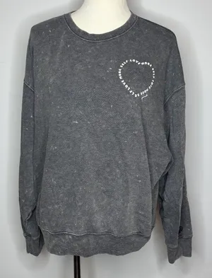 PINK - Grey "More Self Love" Graphic Crewneck thumbnail 1