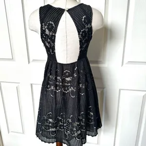 Free People black Rocco lace dress thumbnail 4