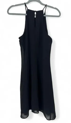 A. Byer Women's Large Black Spaghetti Strap Dress - 100% Polyester thumbnail 2