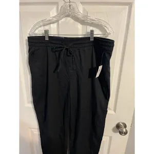 GAP Womens Easy Straight Pull-on Pants True Black Size Large Tall New With Tags thumbnail 4