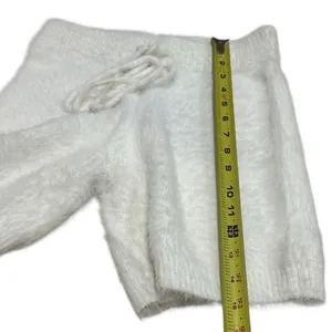 NEW Hidden Brand White Eyelash Lounge Cozy High‎ Rise Mini Shorts Women's Size S thumbnail 11