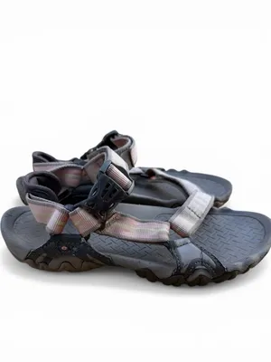 Teva Grey Sandals with Pastel Striped‎ Straps thumbnail 2