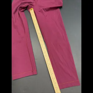 Lululemon Burgundy Athleisure Preppy Active‎ Gym Yoga Legging Minimalist Size 6 thumbnail 4