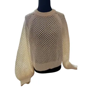 Joie Cream Alpaca Wool Blend Textured Sweater XS thumbnail 4