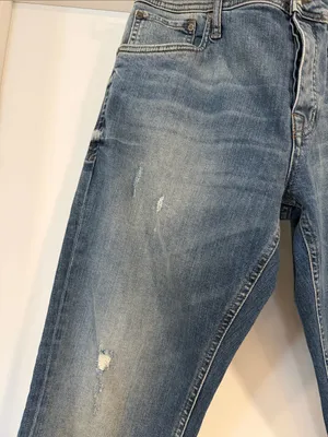 Women’s Blue Washed Slim Fit Jeans thumbnail 3