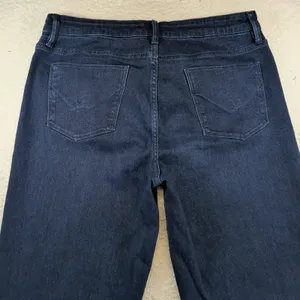 Hudson Los Angeles Womens Size 14 Dark‎ Wash Wide Leg High Rise Stretch Jeans thumbnail 7