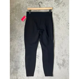 SPANX Ponte Zip Leggings Classic Black Women’s Stretch Slim Ankle Pants New thumbnail 3