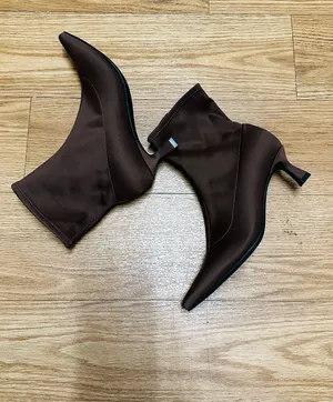 UNISA Brown Pointed Toe Ankle Boots thumbnail 1