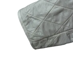 Barbour Cavalry Polarquilt Jacket Womens 6 Beige Quilted Full Zip Riding Coat‎ thumbnail 3