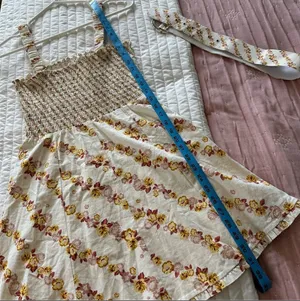 For Love & Lemons Georgia Smocked Mini Dress Mustard Small thumbnail 15
