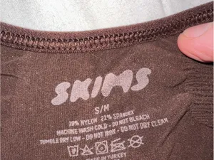 SKIMS Brown Seamless Scoop Bralette thumbnail 2