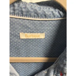 Barbour Sailboat Shirt Tunic Womens Size 8‎ Blue Polka Dot Denim thumbnail 4