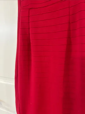 EUC Anthropologie Hutch Red Dress Small Flattering Flounce thumbnail 4