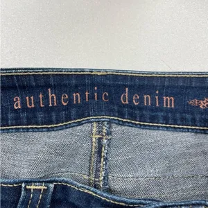 Authentic Denim Dark Wash Straight Leg Jeans Womens 10P Blue Denim Fall Casual thumbnail 12