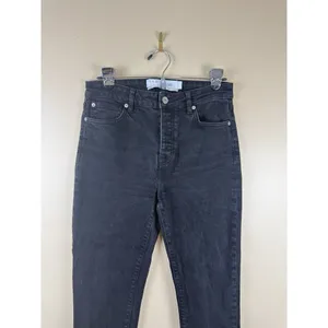 IRO Paris Experience Jeans Black Vintage Women’s 30 High Rise Slim Leg Denim thumbnail 2