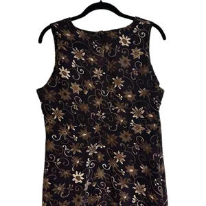 Vintage Byer Studio Maxi Dress Empire Waist Floral 90s Grunge Boho Size 12 thumbnail 4