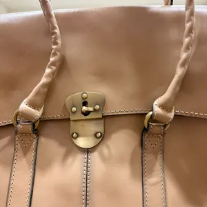 Patricia Nash Vienna Leather Satchel Bag - Tan (Immaculate Interior) thumbnail 8
