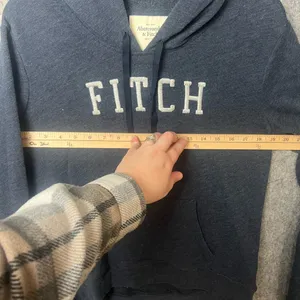 Abercrombie & Fitch Woman Medium Blue pullover‎ Hoodie Sweater thumbnail 4