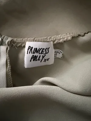 Princess Polly Sage Satin Cutout Mini Dress thumbnail 4