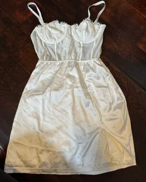 Princess Polly White Lace Dress thumbnail 2