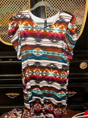Sterling Creek Aztec dress Multiple Size XS thumbnail 1