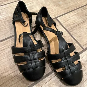 Genuine Leather Sandals Gladiator Roman Loafers Flats Slip On Office Shoes Pumps thumbnail 3