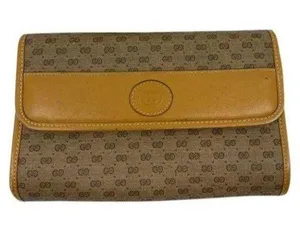 GUCCI Vintage Flap Coated Canvas Crossbody Bag thumbnail 1