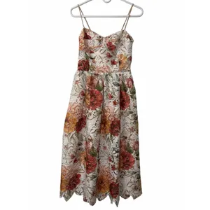Lucy Paris Floral Print Midi Dress(Size XS) thumbnail 5