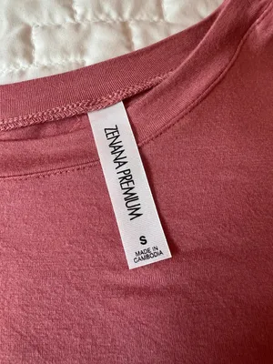 Zenana Premium Pink Tunic Babydoll Tee Size Small thumbnail 2