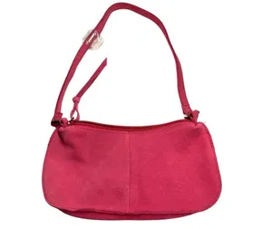Faded Glory Pink leather side studded small Shoulder Bag with Butterfly Y2K thumbnail 3
