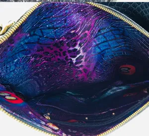 Gianni Bini |Blue Snake Skin Embossed Shoulder Bag thumbnail 5