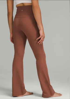 Lululemon Groove Super-High-Rise Flared Pant Nulu Ancient Copper Sz 8 31.5” thumbnail 1