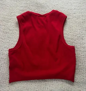 Tank Crop Top Red thumbnail 2