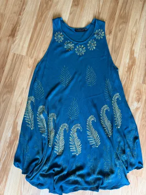 Sleeveless Blue Dress thumbnail 1