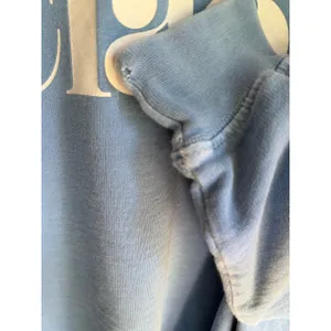 Ciao Distressed Sweatshirt | Faded Blue Beach Pullover | 100% Cotton | Small thumbnail 5