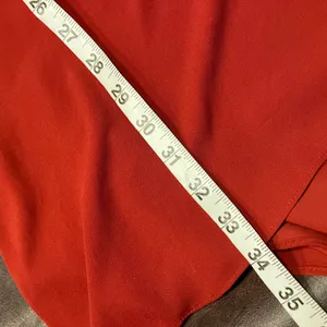 White House Black Market Red Dress Womens 4 Flowy Open‎ Sleeves Cocktail Wedding thumbnail 12