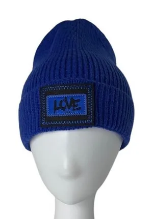 Unisex Knit Cap Beanie Double Layer Winter Hat‎ Royal Blue NEW thumbnail 1