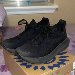 ASICS Women’s or Men’s GEL-Nimbus 25 Running Shoes - Black thumbnail 3