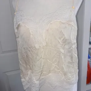 Skims Cream Silk Lace Cami Top Size M thumbnail 7