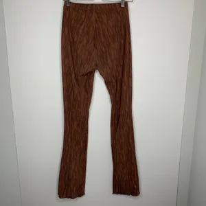 House of CB Erin Mesh Chocolate Brown Print Flare Pants Womens Small thumbnail 13