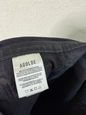 Agolde Freya High Rise Slim Jeans Charcoal Black Gray Womens Size 29‎ thumbnail 11