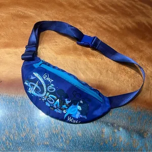 Disney World 50th Anniversary Blue Graphci Waist Bag Fanny pack adjustable thumbnail 1