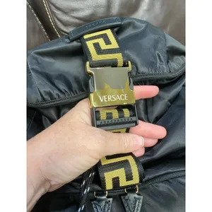 Versace Greca nylon & leather backpack NEW (VS1) thumbnail 4