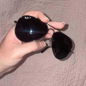All Black Polarized Ray-Ban Aviators thumbnail 4