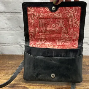 HOBO‎ International Black Leather Crossbody Purse Wallet thumbnail 8