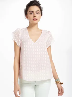 Electric Love Light Butterfly Blouse NWOT 8 thumbnail 1