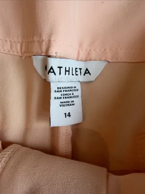Athleta Women's Skyline Tailored Short in Pink Sand Size 14 NWT - C29 thumbnail 2